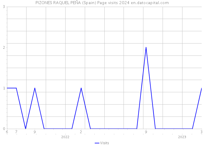PIZONES RAQUEL PEÑA (Spain) Page visits 2024 