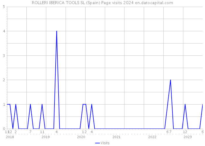 ROLLERI IBERICA TOOLS SL (Spain) Page visits 2024 