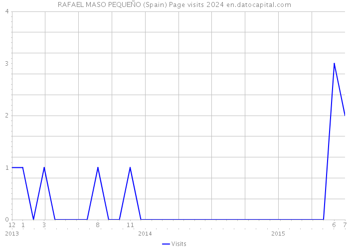 RAFAEL MASO PEQUEÑO (Spain) Page visits 2024 
