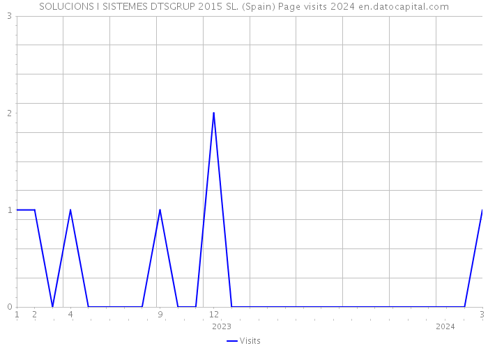 SOLUCIONS I SISTEMES DTSGRUP 2015 SL. (Spain) Page visits 2024 