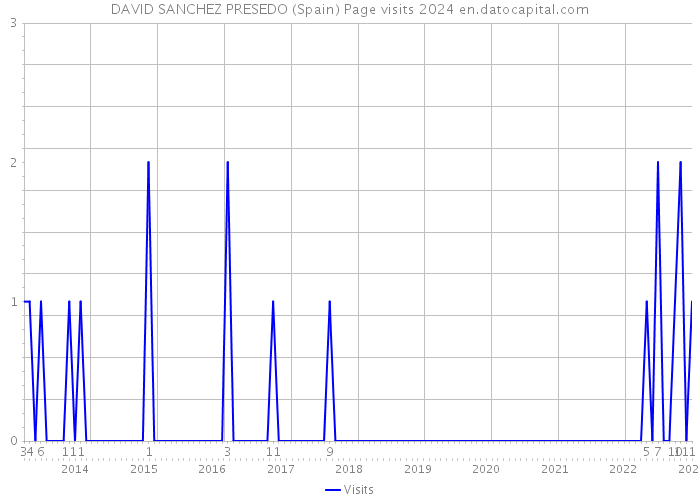 DAVID SANCHEZ PRESEDO (Spain) Page visits 2024 