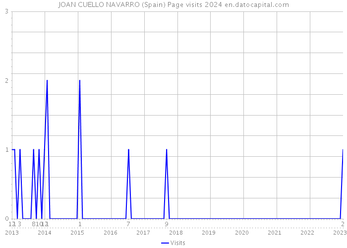 JOAN CUELLO NAVARRO (Spain) Page visits 2024 