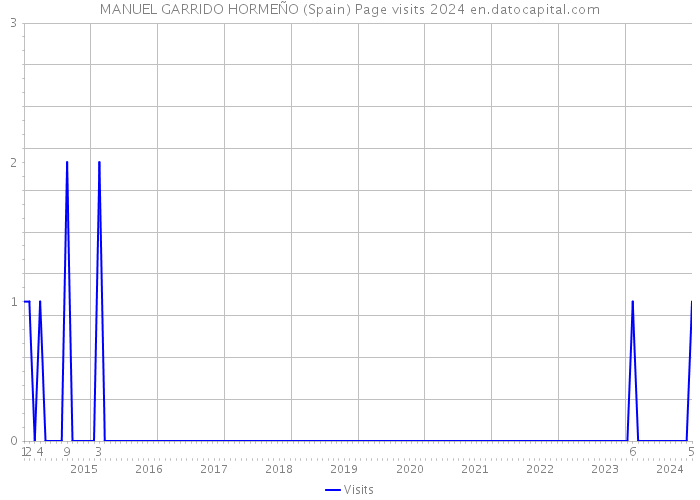 MANUEL GARRIDO HORMEÑO (Spain) Page visits 2024 