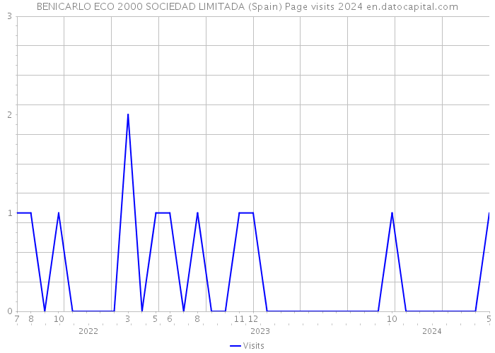 BENICARLO ECO 2000 SOCIEDAD LIMITADA (Spain) Page visits 2024 