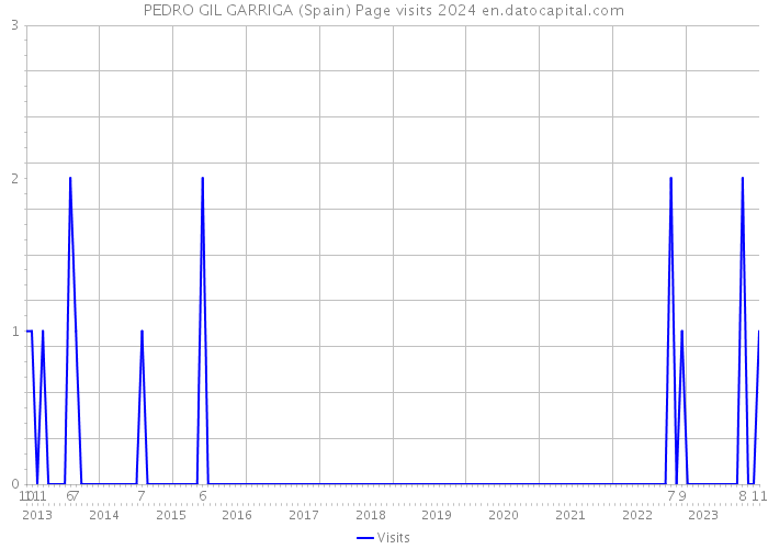 PEDRO GIL GARRIGA (Spain) Page visits 2024 