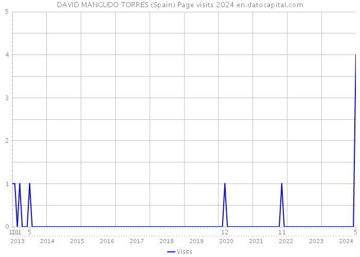 DAVID MANGUDO TORRES (Spain) Page visits 2024 