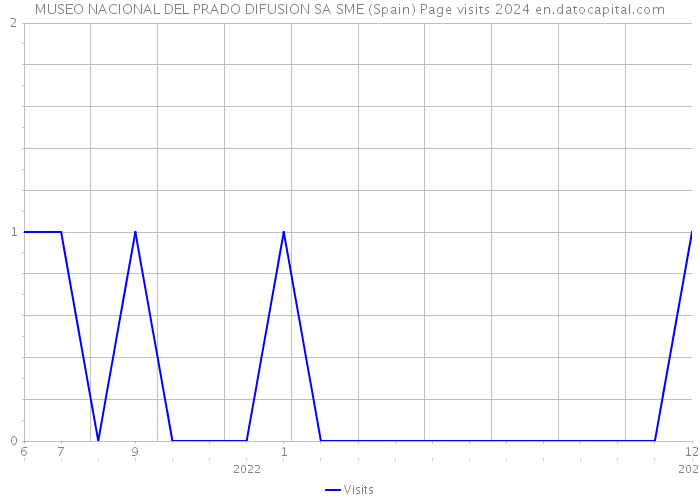 MUSEO NACIONAL DEL PRADO DIFUSION SA SME (Spain) Page visits 2024 
