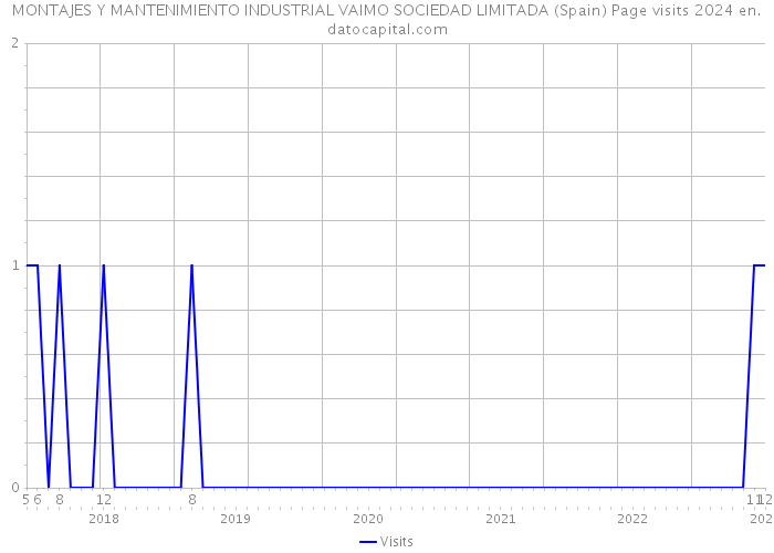 MONTAJES Y MANTENIMIENTO INDUSTRIAL VAIMO SOCIEDAD LIMITADA (Spain) Page visits 2024 