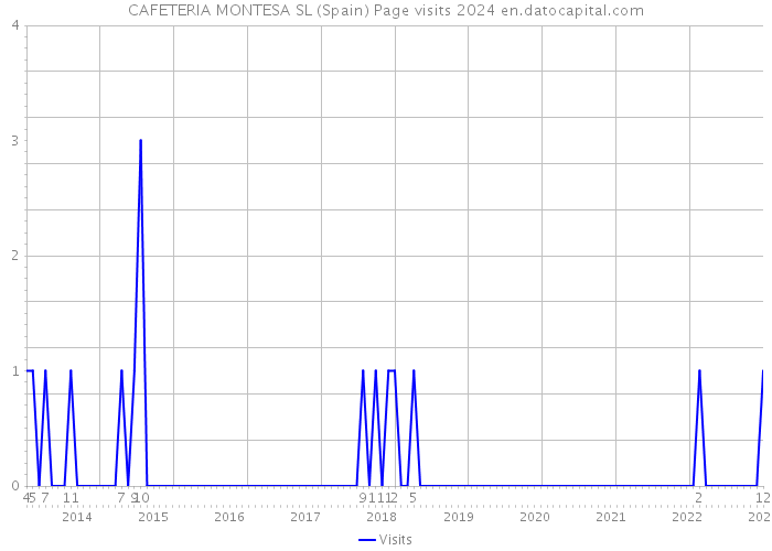 CAFETERIA MONTESA SL (Spain) Page visits 2024 