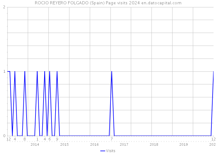 ROCIO REYERO FOLGADO (Spain) Page visits 2024 