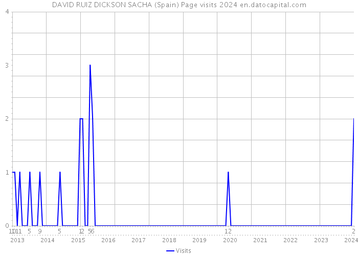 DAVID RUIZ DICKSON SACHA (Spain) Page visits 2024 