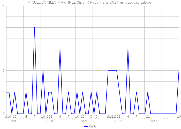 MIGUEL BONILLO MARTINEZ (Spain) Page visits 2024 