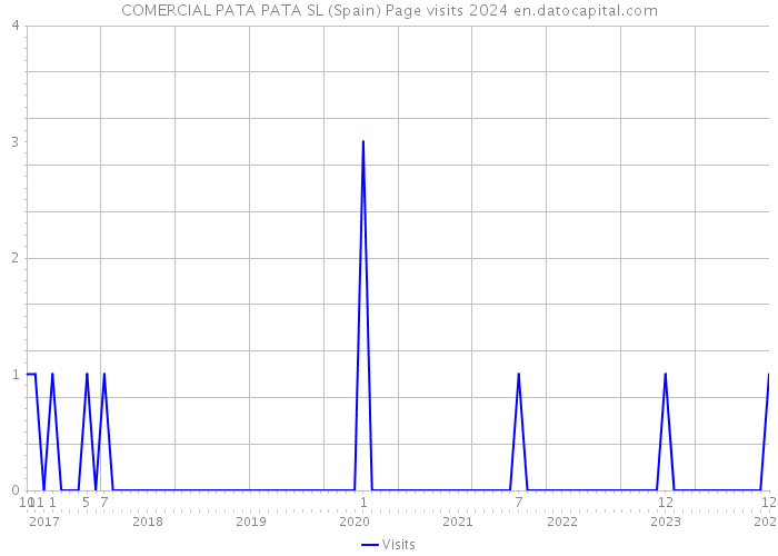 COMERCIAL PATA PATA SL (Spain) Page visits 2024 