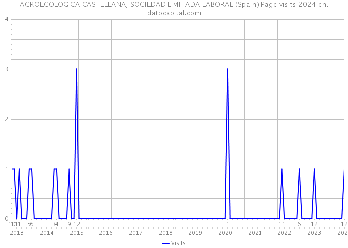 AGROECOLOGICA CASTELLANA, SOCIEDAD LIMITADA LABORAL (Spain) Page visits 2024 