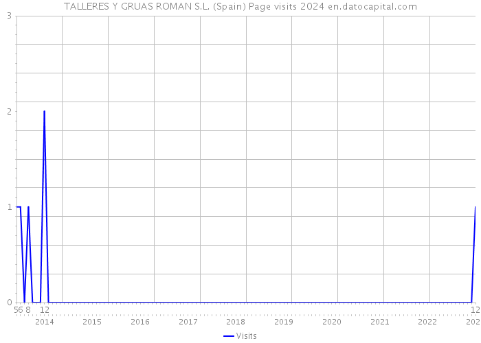 TALLERES Y GRUAS ROMAN S.L. (Spain) Page visits 2024 