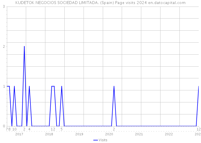 KUDETOK NEGOCIOS SOCIEDAD LIMITADA. (Spain) Page visits 2024 