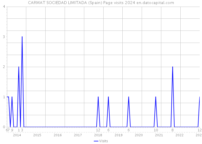 CARMAT SOCIEDAD LIMITADA (Spain) Page visits 2024 