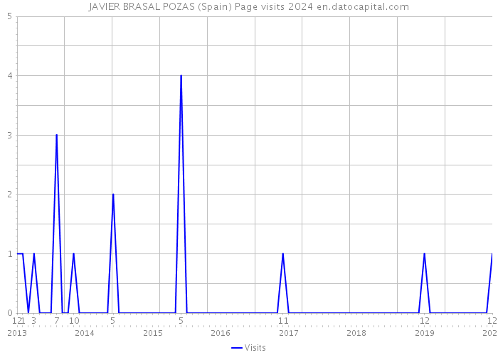 JAVIER BRASAL POZAS (Spain) Page visits 2024 