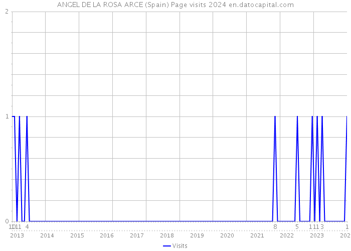 ANGEL DE LA ROSA ARCE (Spain) Page visits 2024 