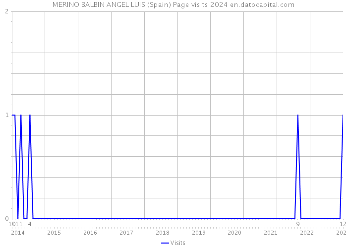 MERINO BALBIN ANGEL LUIS (Spain) Page visits 2024 