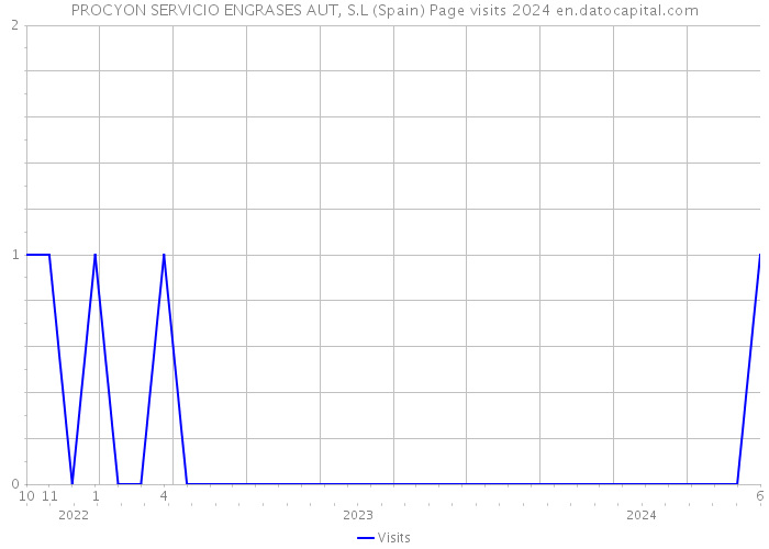 PROCYON SERVICIO ENGRASES AUT, S.L (Spain) Page visits 2024 