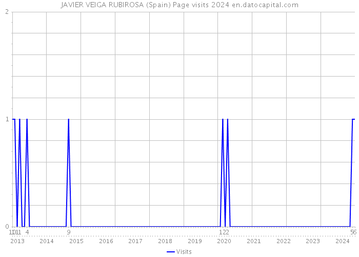 JAVIER VEIGA RUBIROSA (Spain) Page visits 2024 