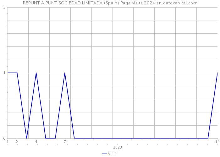 REPUNT A PUNT SOCIEDAD LIMITADA (Spain) Page visits 2024 