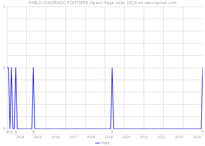 PABLO CUADRADO FONTSERE (Spain) Page visits 2024 