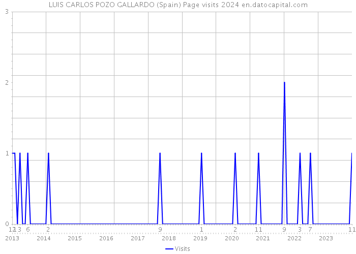 LUIS CARLOS POZO GALLARDO (Spain) Page visits 2024 