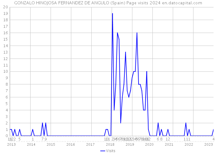 GONZALO HINOJOSA FERNANDEZ DE ANGULO (Spain) Page visits 2024 