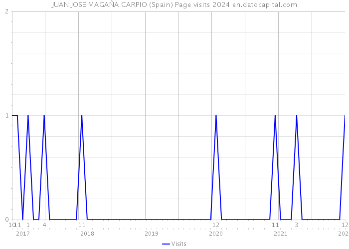 JUAN JOSE MAGAÑA CARPIO (Spain) Page visits 2024 