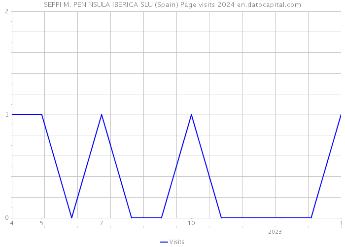 SEPPI M. PENINSULA IBERICA SLU (Spain) Page visits 2024 