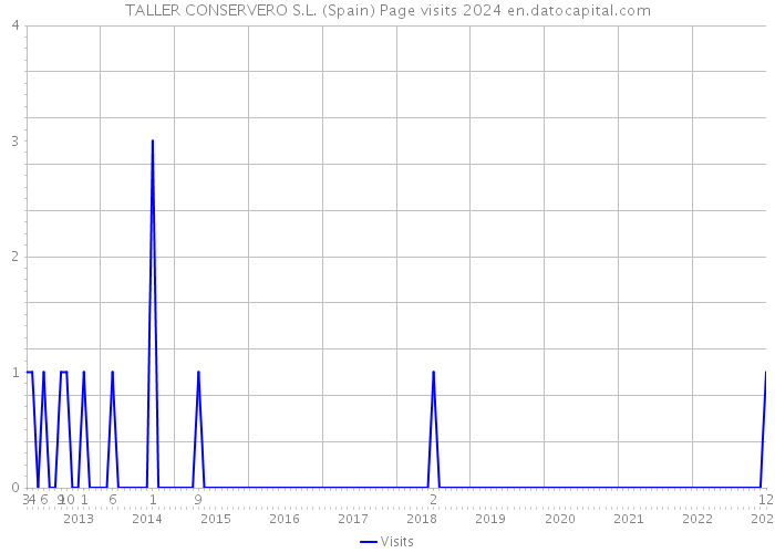 TALLER CONSERVERO S.L. (Spain) Page visits 2024 