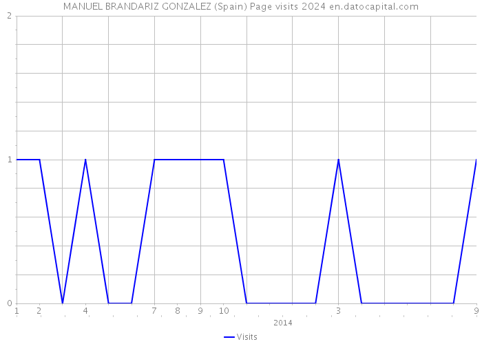 MANUEL BRANDARIZ GONZALEZ (Spain) Page visits 2024 