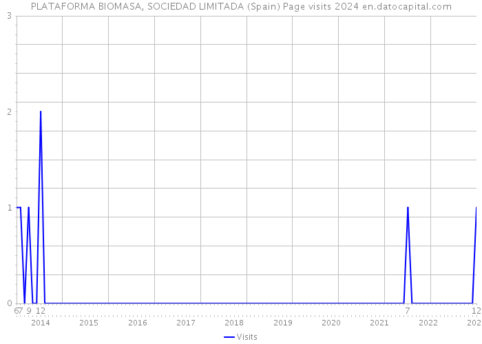 PLATAFORMA BIOMASA, SOCIEDAD LIMITADA (Spain) Page visits 2024 