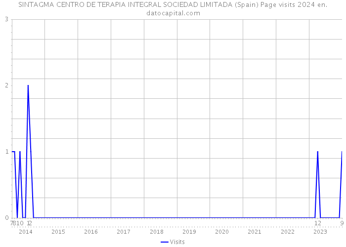 SINTAGMA CENTRO DE TERAPIA INTEGRAL SOCIEDAD LIMITADA (Spain) Page visits 2024 