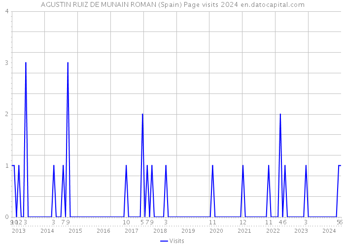 AGUSTIN RUIZ DE MUNAIN ROMAN (Spain) Page visits 2024 