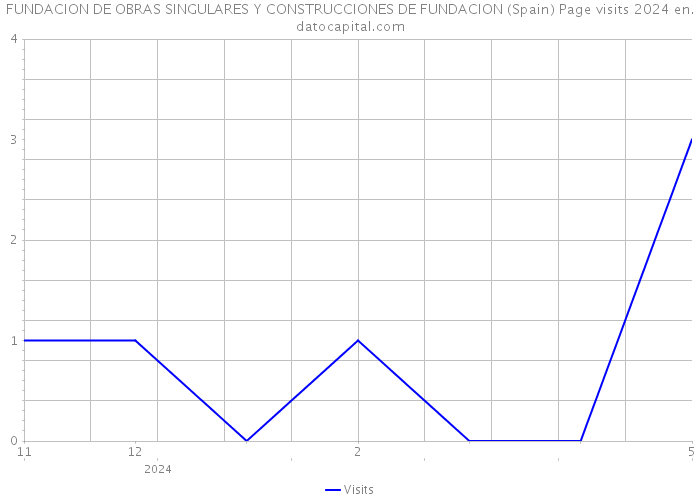FUNDACION DE OBRAS SINGULARES Y CONSTRUCCIONES DE FUNDACION (Spain) Page visits 2024 