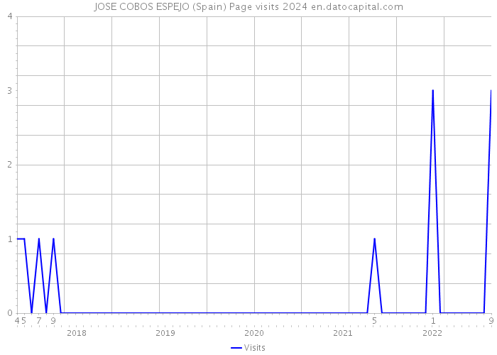 JOSE COBOS ESPEJO (Spain) Page visits 2024 
