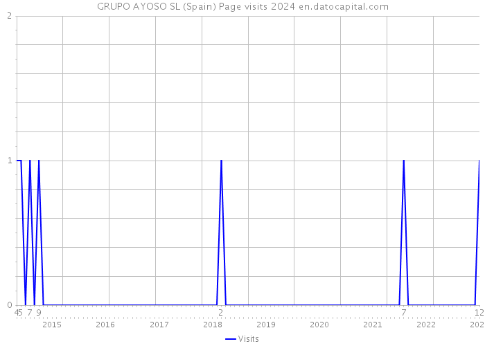 GRUPO AYOSO SL (Spain) Page visits 2024 