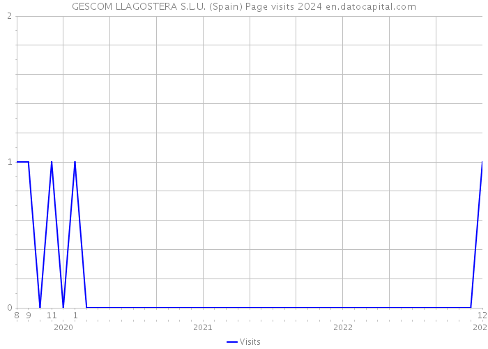 GESCOM LLAGOSTERA S.L.U. (Spain) Page visits 2024 
