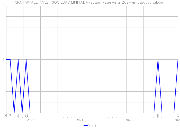 GRAY WHALE INVEST SOCIEDAD LIMITADA (Spain) Page visits 2024 