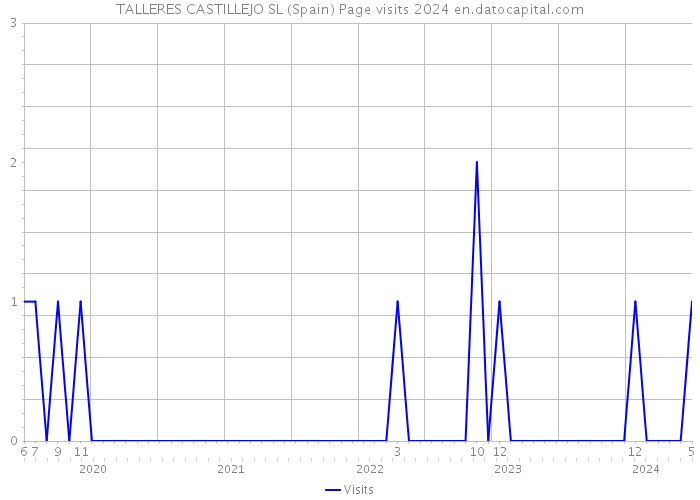 TALLERES CASTILLEJO SL (Spain) Page visits 2024 