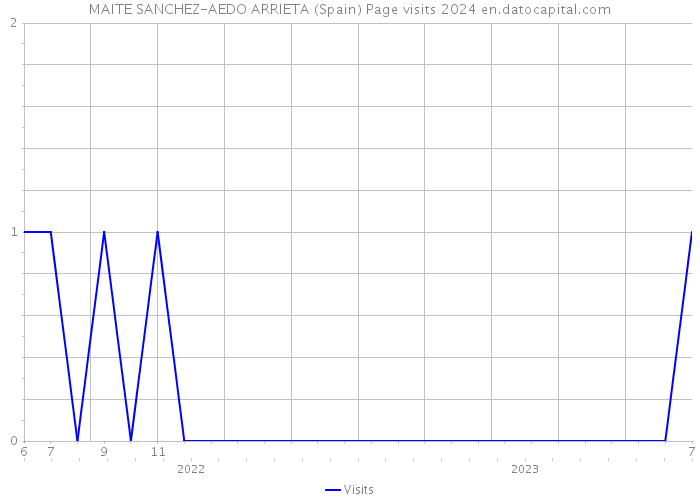 MAITE SANCHEZ-AEDO ARRIETA (Spain) Page visits 2024 