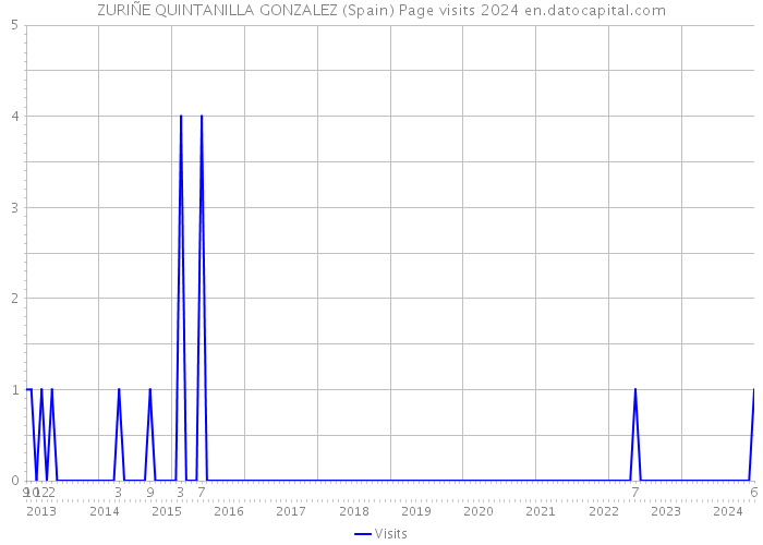 ZURIÑE QUINTANILLA GONZALEZ (Spain) Page visits 2024 