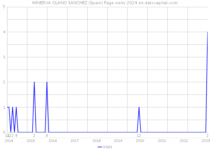 MINERVA OLANO SANCHEZ (Spain) Page visits 2024 