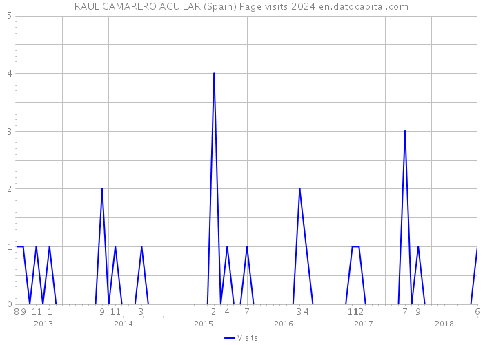 RAUL CAMARERO AGUILAR (Spain) Page visits 2024 