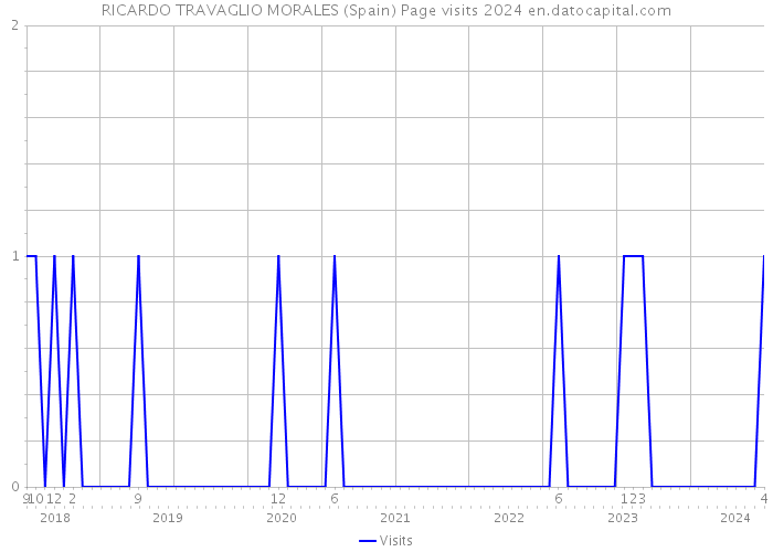 RICARDO TRAVAGLIO MORALES (Spain) Page visits 2024 