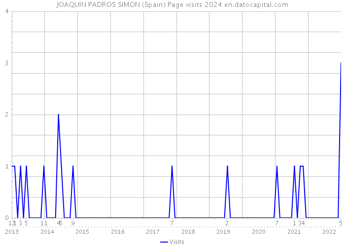 JOAQUIN PADROS SIMON (Spain) Page visits 2024 