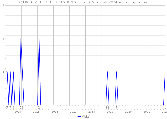 SINERGIA SOLUCIONES Y GESTION SL (Spain) Page visits 2024 